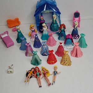 Disney MagiClip dolls, dresses, and accessories